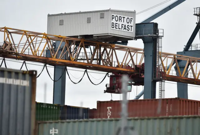 General view of port of Belfast