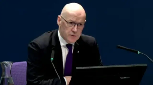 John Swinney at the Covid inquiry