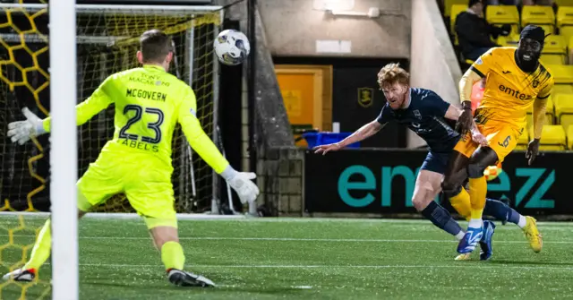 Ross County's Simon Murray scores to make it 1-0 during a cinch Premiership match between Livingston and Ross County at the Tony Macaroni Arena