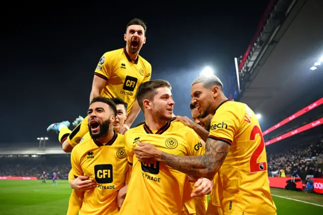 Sheffield United celebrate