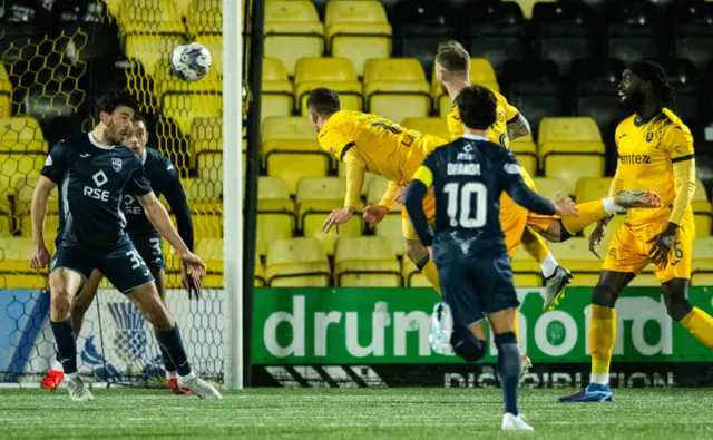 Dan MacKay heads in Livingston's equaliser