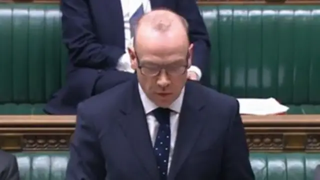 Chris Heaton-Harris standing in the House of Commons