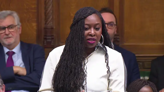 Labour MP Dawn Butler asks questions to the PM in Commons