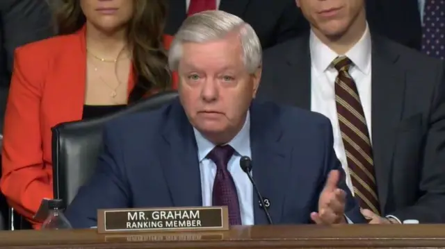 Lindsey Graham speaking at the hearing