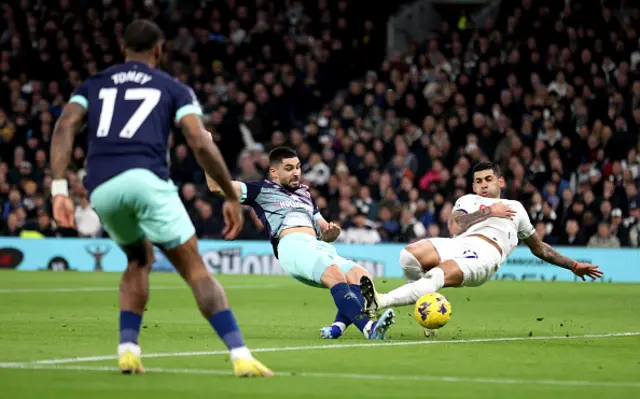 Neal Maupay scores the opener