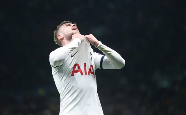 Frustration for Tottenham Hotspur's Timo Werner