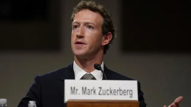 Zuckerberg speaks at the hearing