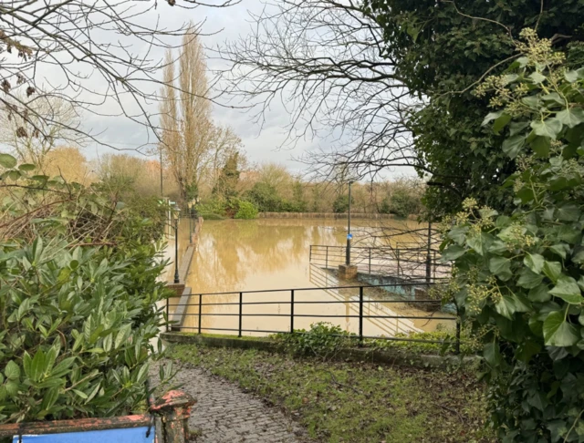 Flooding in Syston