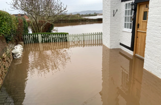 Flooding outside the house