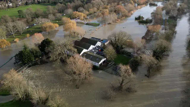 Flooded river