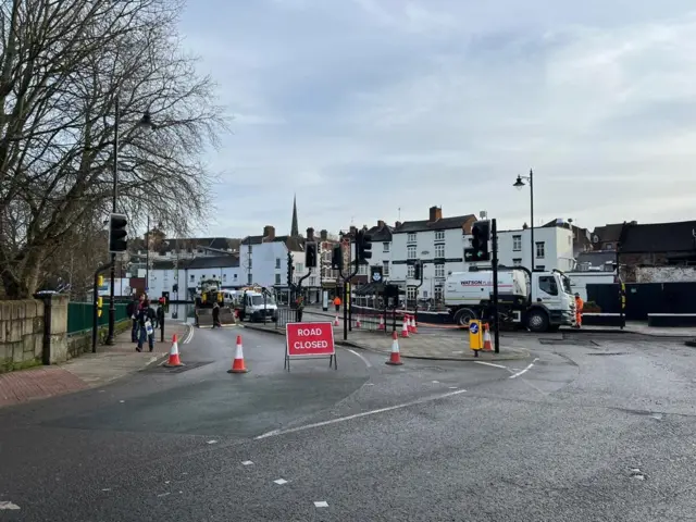 Road closures in Shrewsbury