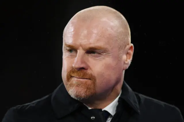 Sean Dyche on the touchline at Selhurst Park.
