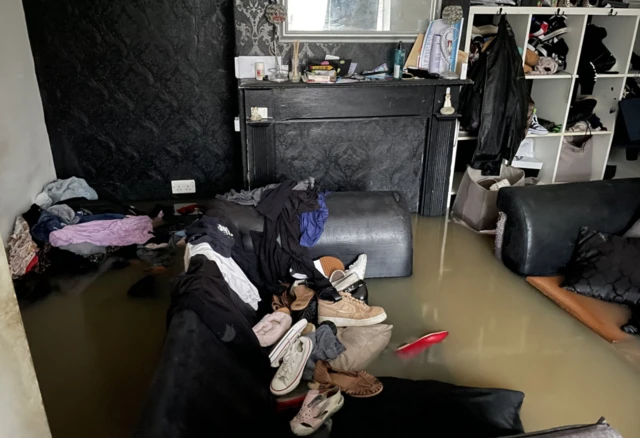 Flooded home