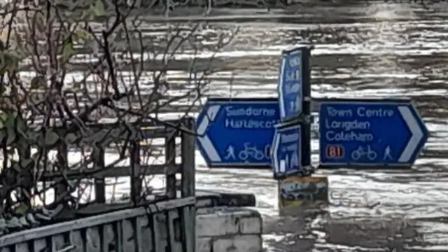 Flooded Shrewsbury