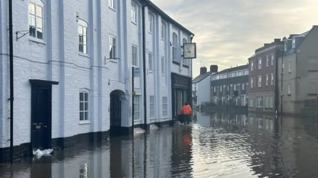 Coleham under water