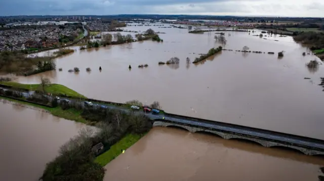 Flooding around Tamworth