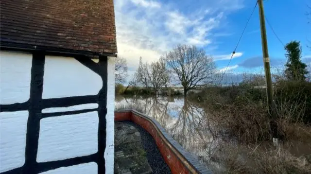 A wall to protect from flooding