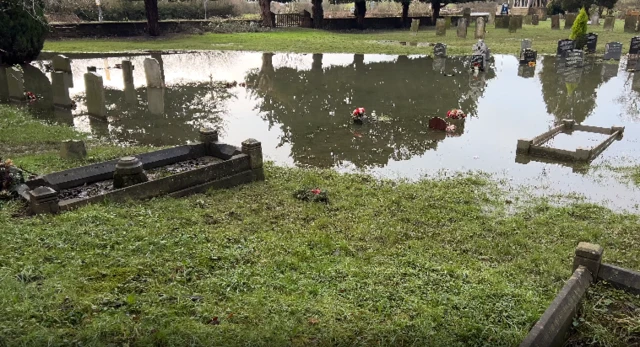 Flooded church