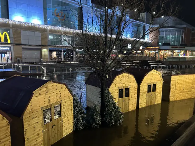 Flooding at the Oracle in Reading