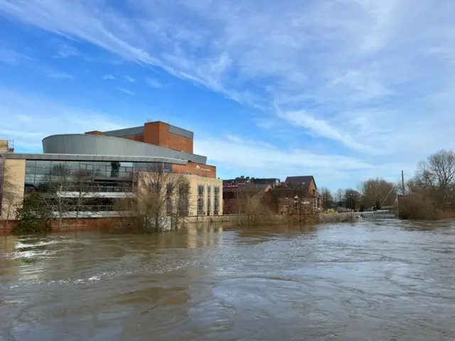 The River Severn in Shrewsbury