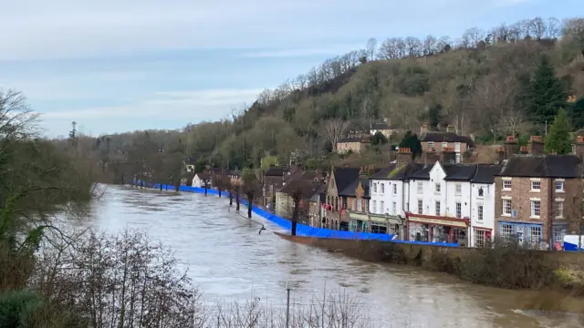 Flood defences in Ironbridge