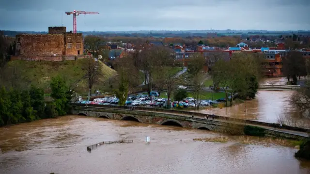 Flooding around Tamworth