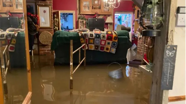 Flooded home