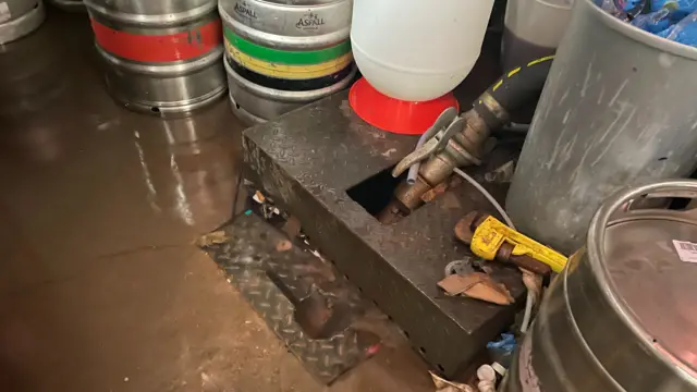 The basement of The Armoury pub in Shrewsbury