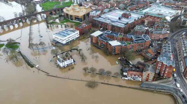 Flooding in Worcester