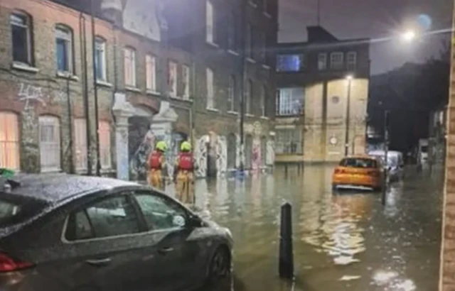 Flooding between Dace Road and Wick Lane