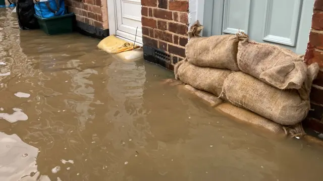 Flooded homes