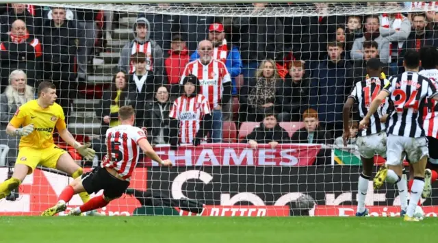 Sunderland's Danny Ballard scores an own goal