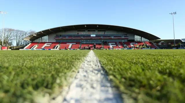 General shot of Highbury Stadium, home of Fleetwood Town FC