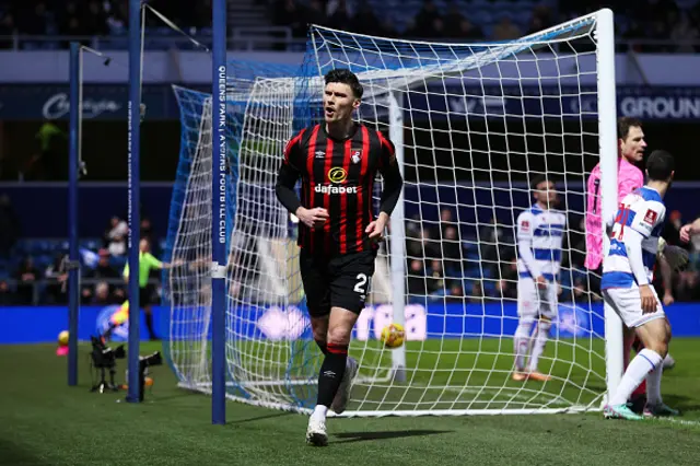 Kieffer Moore of AFC Bournemouth celebrates