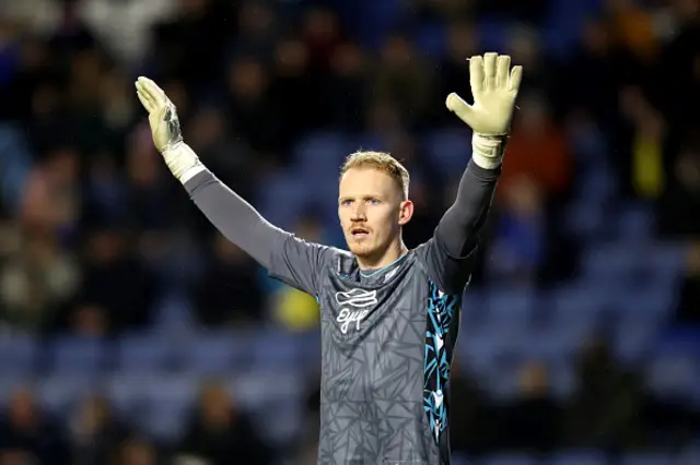 Cameron Dawson of Sheffield Wednesday gestures