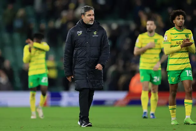 : David Wagner, Manager of Norwich City, looks on