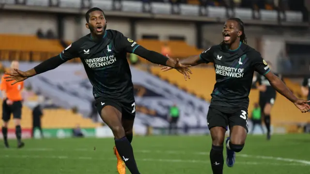 Daniel Kanu scores for Charlton against Port Vale