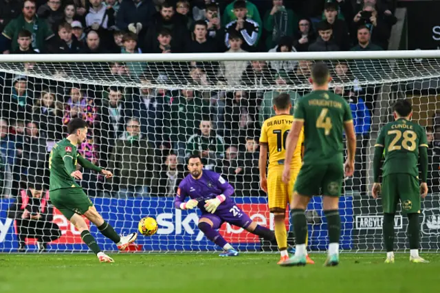 Ryan Hardie of Plymouth Argyle scores his team's second goal