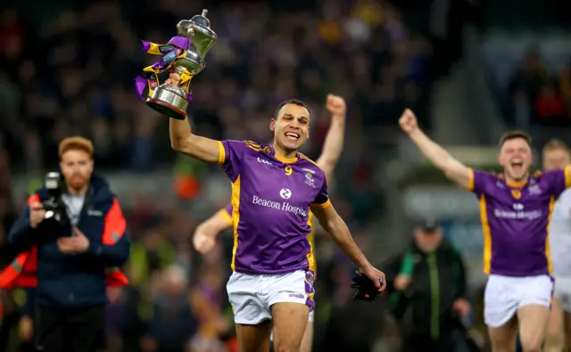 Craig Dias celebrates for Kilmacud Crokes