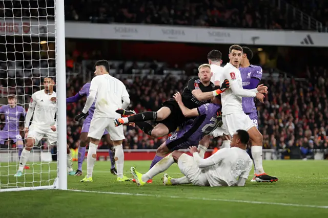 Jakub Kiwior of Arsenal looks on