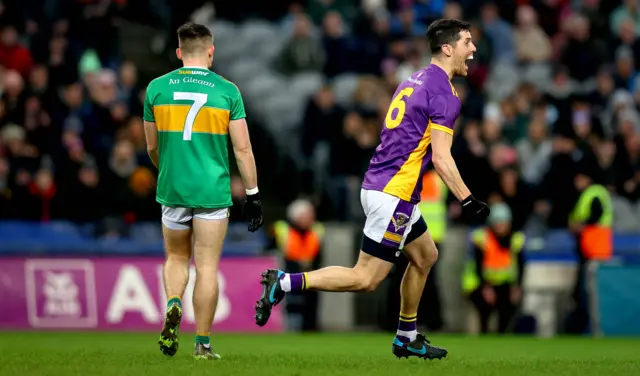 Kilmacud Crokes celebrate at full-time