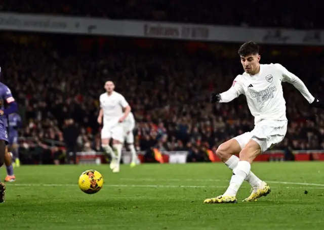 Kai Havertz takes a shot