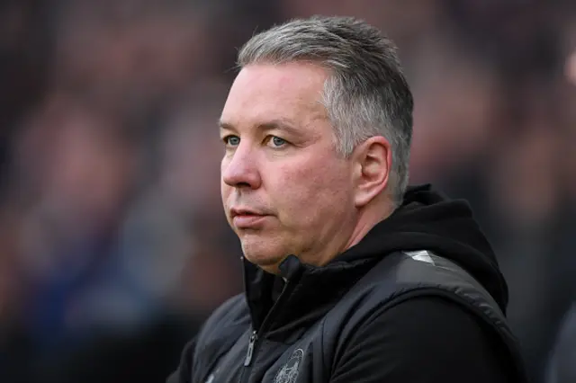 Darren Ferguson looks on