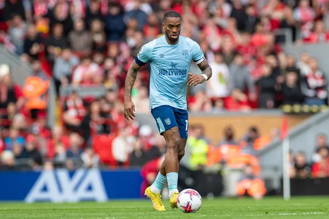 Ivan Toney on the ball for Brentford