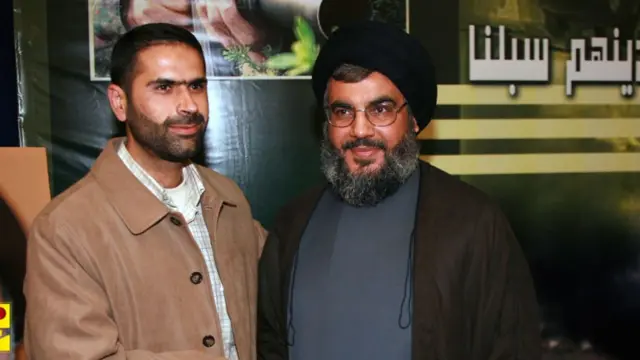 Wissam Tawil with Hassan Nasrallah