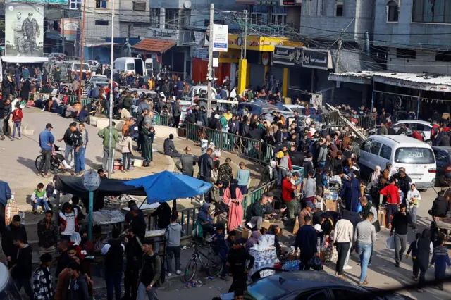 Rafah market in southern Gaza