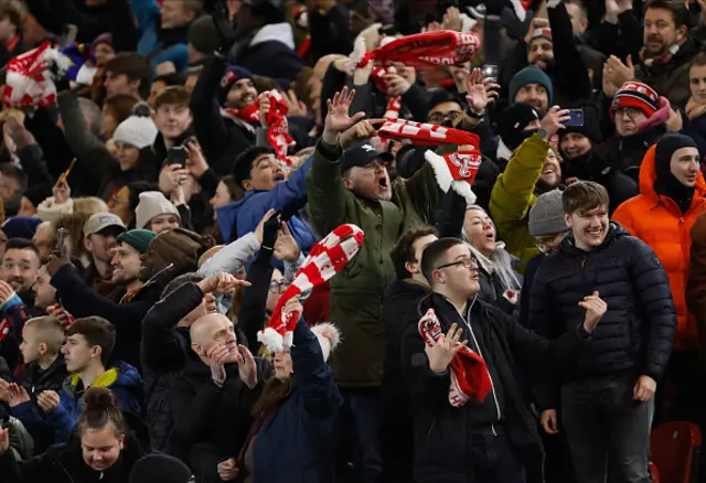 Middlesbrough Fans celebrate