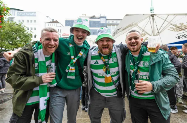 Celtic fans in Dortmund