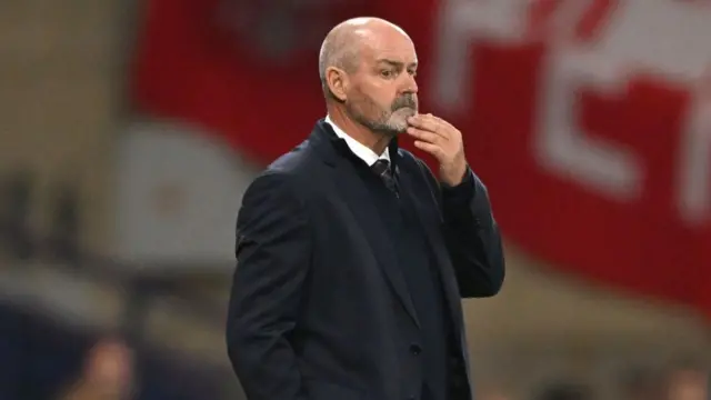 Scotland coach Steve Clarke reacts during the UEFA Nations League 2024/25 League A Group A1 match between Scotland and Poland at on September 05, 2024 in Glasgow, Scotland.
