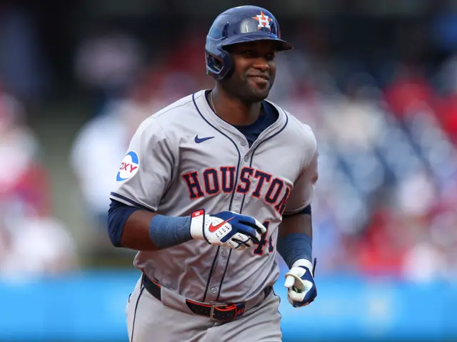 Yordan Alvarez in action for the Houston Astros